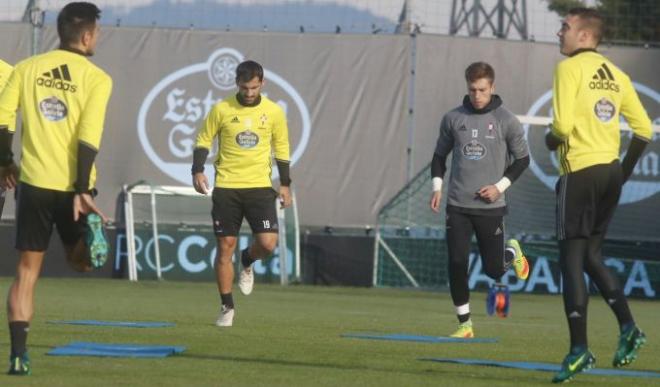 El equipo se ejercitó pensando en el Eibar.