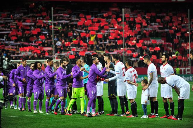 Imagen del Sevilla-Real Madrid de La Liga en Nervión.