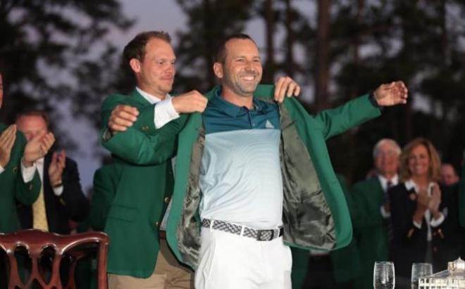 Sergio García pudo ponerse la ansiada chaqueta verde.