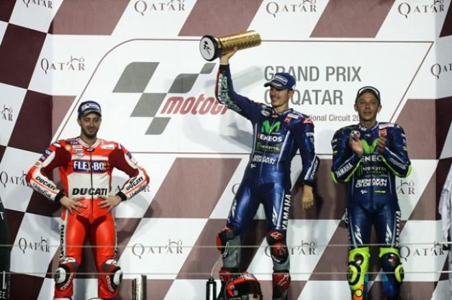 Podium del Gran Premio de Catar