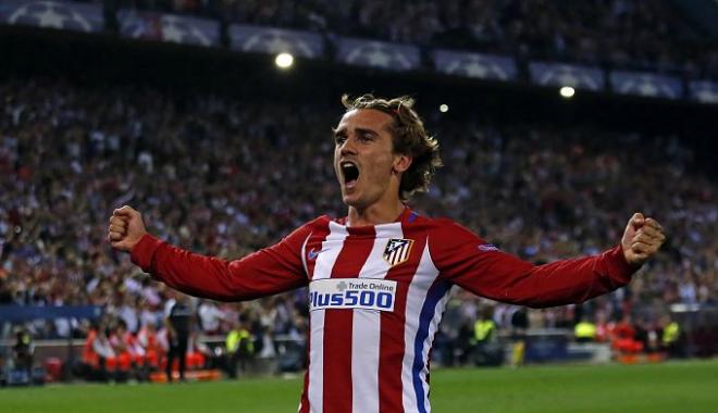 Griezmann celebra el gol de la victoria.