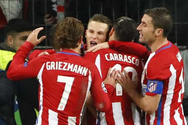 Gameiro y Griezmann, protagonistas del triunfo colchonero.