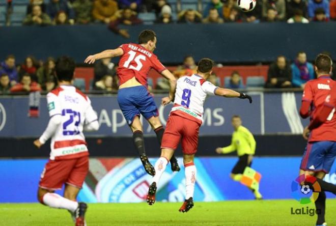 Imagen del Osasuna-Granada de la Copa.