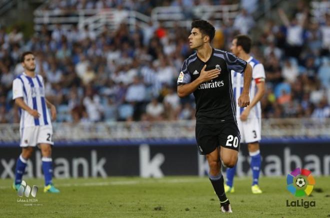 Asensio marcó el segundo tanto madridista.