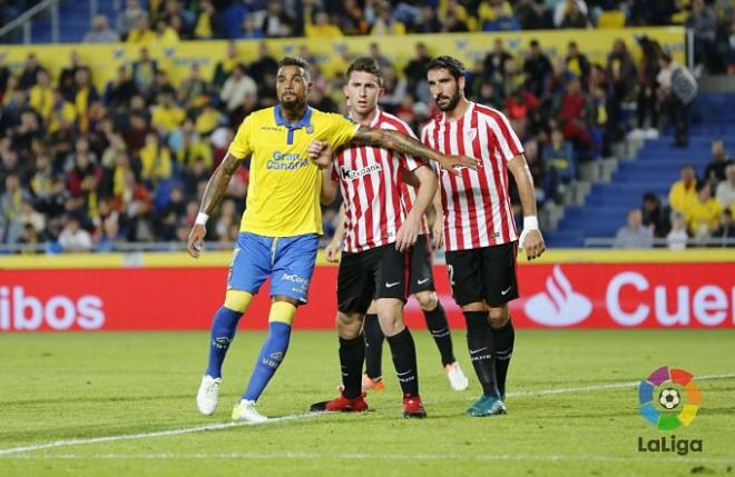 Imagen del partido entre Las Palmas y el Athletic (3-1).