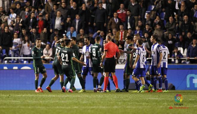 El partido acabó con un amago de tángana.