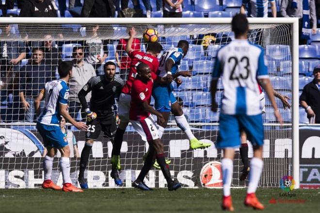 Caicedo marcó de cabeza el primer tanto del partido.