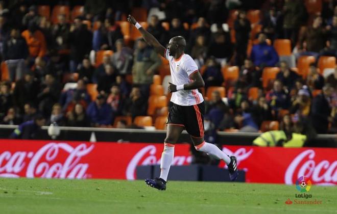 Mangala, tras anotar su gol ante el Leganés.