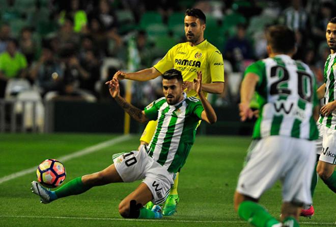 Ceballos, durante el Betis-Villarreal.