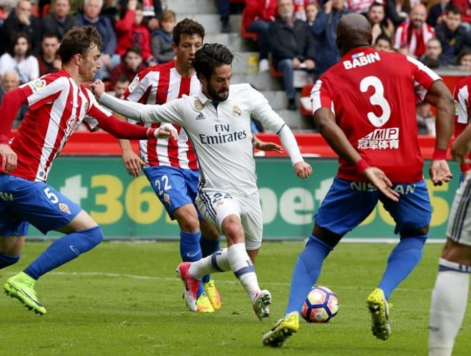 Así marcó Isco el primer gol del Real Madrid.