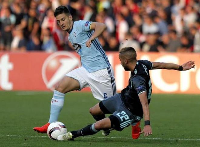 Imagen del Celta-Ajax disputado en Balaídos.