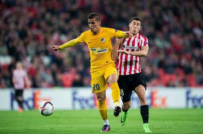 Pieros Sotiriou abrió el marcador en el GSP Stadium.