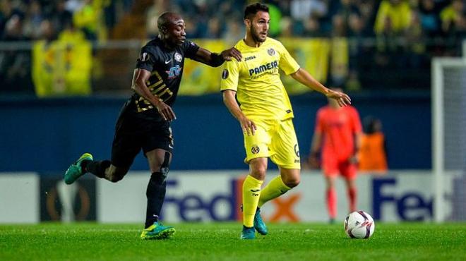 Imagen del choque entre Villarreal y Osmanlispor.