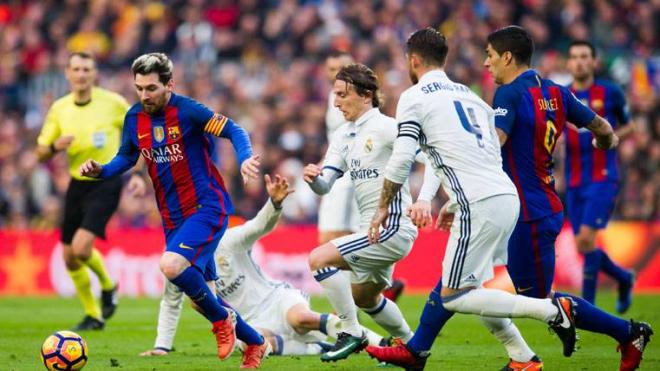 Imagen del pasado Clásico en el Camp Nou.