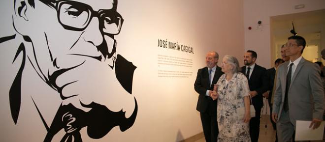 Imagen de la inauguración de la exposición (Foto: Casa de la Provincia).