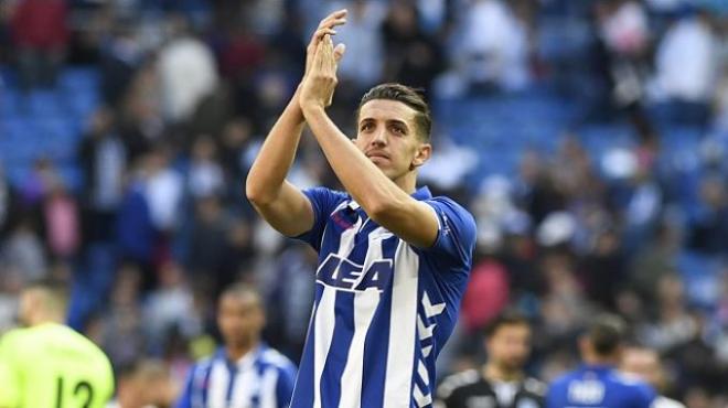 Feddal, durante un partido de la pasada campaña con el Alavés.