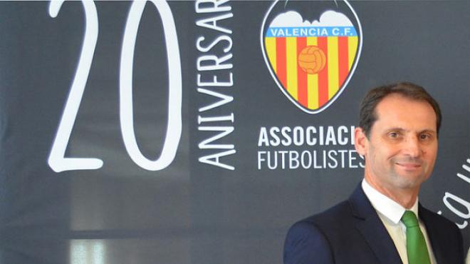 Giner es el presidente de la Asociación de Futbolistas del Valencia CF.
