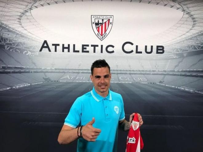 Dani García, en su presentación con el Athletic.