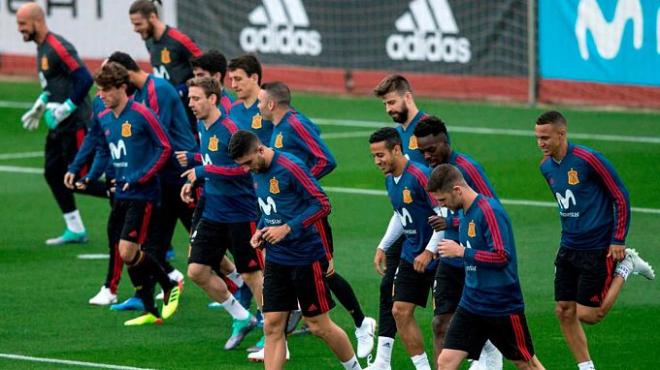 Primer entrenamiento de la Selección previo al Mundial.