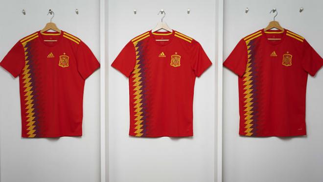 Imagen de la nueva camiseta de la Selección española.