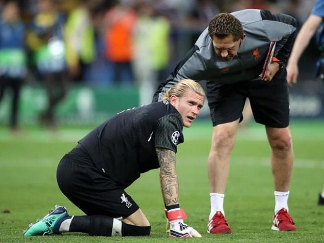 Karius, durante la pasada final de la Champions.