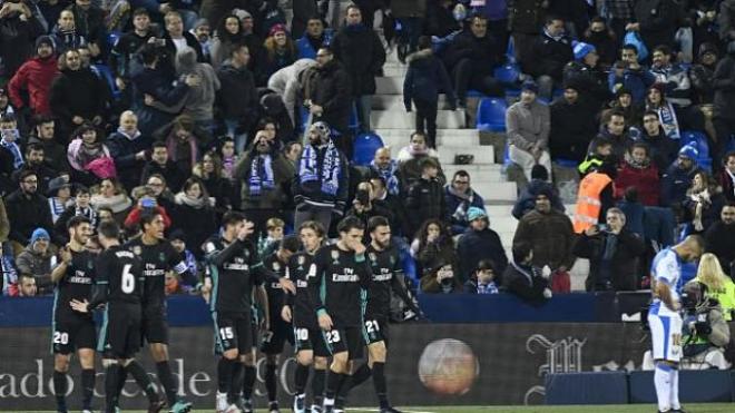 Así celebraron los madridistas el gol de Marco Asensio.