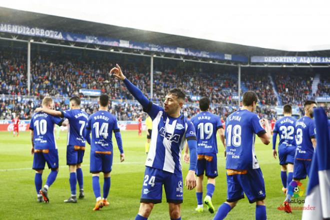 Munir, protagonista del partido.