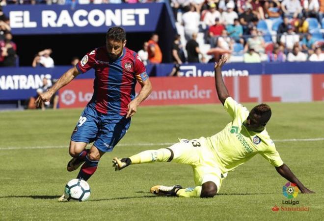 Imagen del Levante-Getafe (1-1).