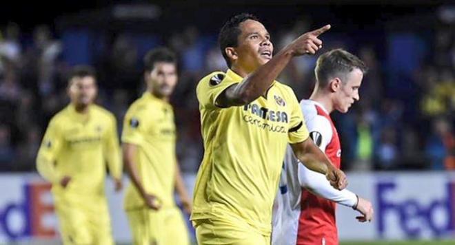 Bacca celebra el primer tanto del partido.