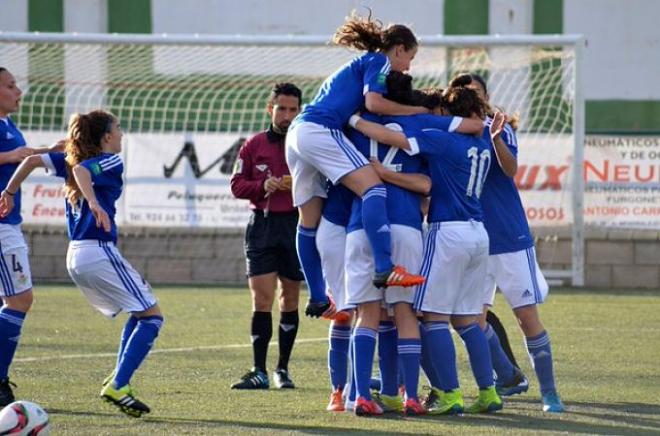 Las jugadoras béticas, en un partido de esta temporada.