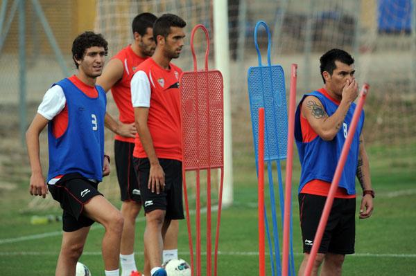 José Campaña, en una sesión de entrenamiento del pasado curso.