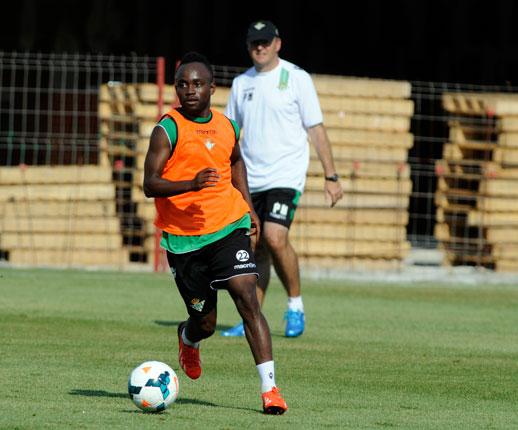 Cedrick, en un entrenamiento.