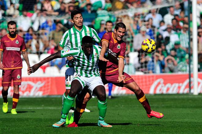 N'Diaye, durante el partido ante el Racing.