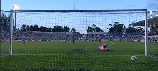 Rubén Castro celebra el tercer gol.