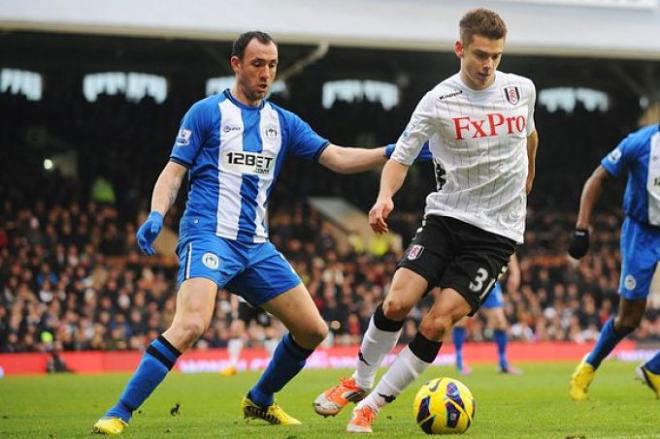 Iván Ramis, en un partido en Inglaterra.