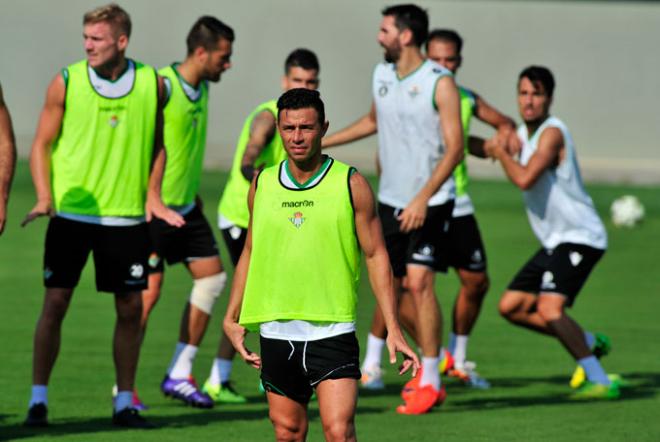 Rubén Castro, en un entrenamiento.