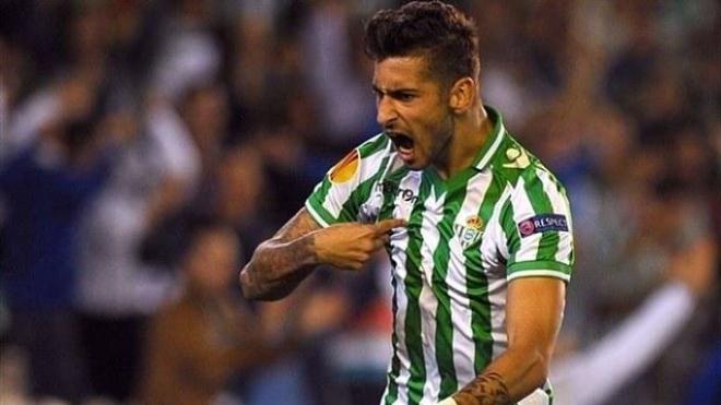 Vadillo con el Betis.