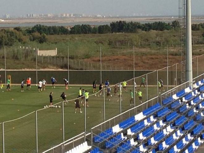 Foto: RBB / Imagen del entrenamiento vespertino.