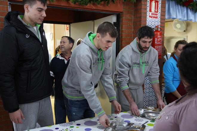 Los capitanes del Baloncesto Sevilla.