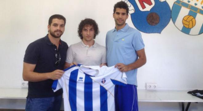 Yeray, en el centro, sube del juvenil al primer equipo.