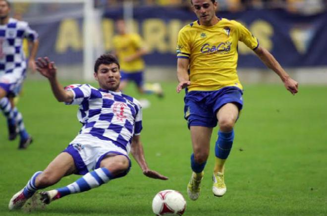 Castaño, en un partido con el Arroyo