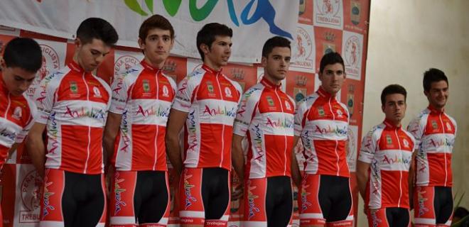 El equipo Andalucía de ciclismo.