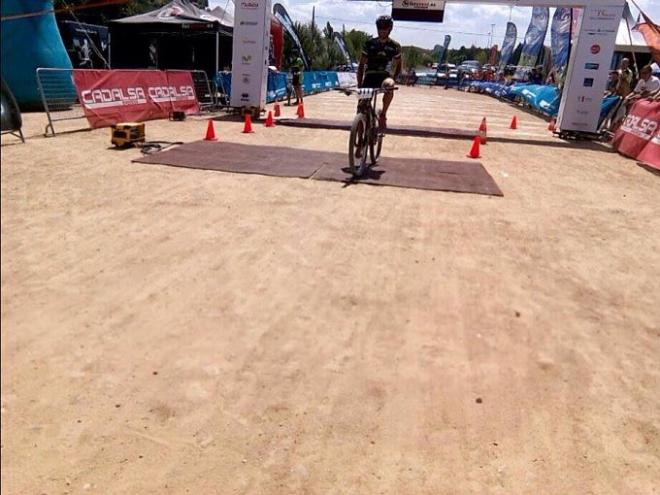 José M. Fernández en el Campeonato de España de BTT.