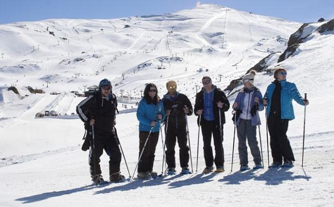 Periodistas rusos en Sierra Nevada.