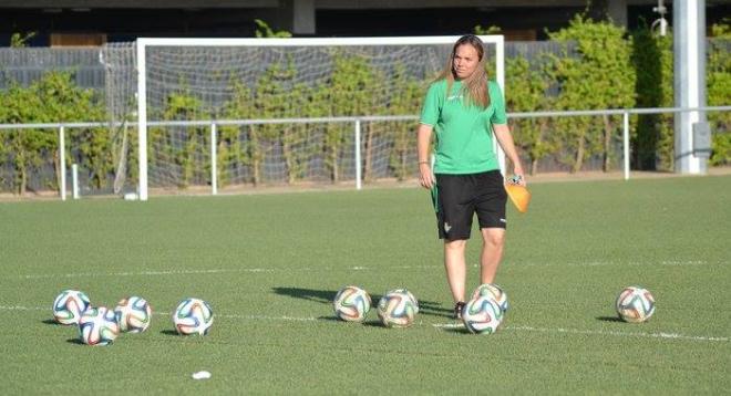 María Pry, entrenadora del Betis Femenino (Foto: D. Ligero).