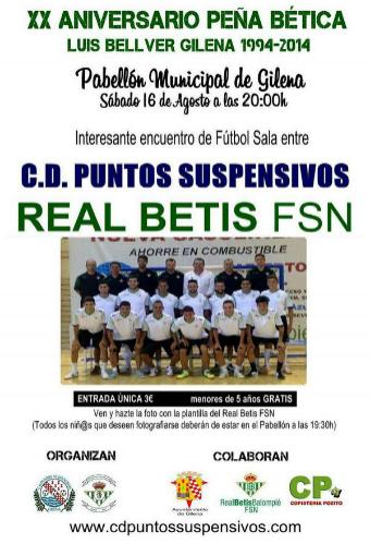 Cartel promocional del partido.