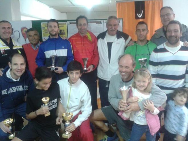 Campeones de la primera prueba del Andaluz de SQUASH de 2015