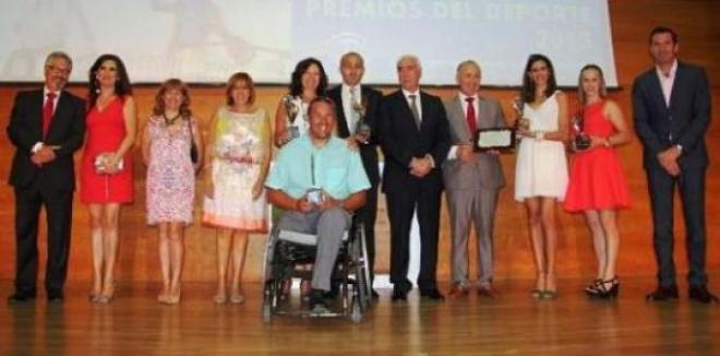 Los premiados en la gala.