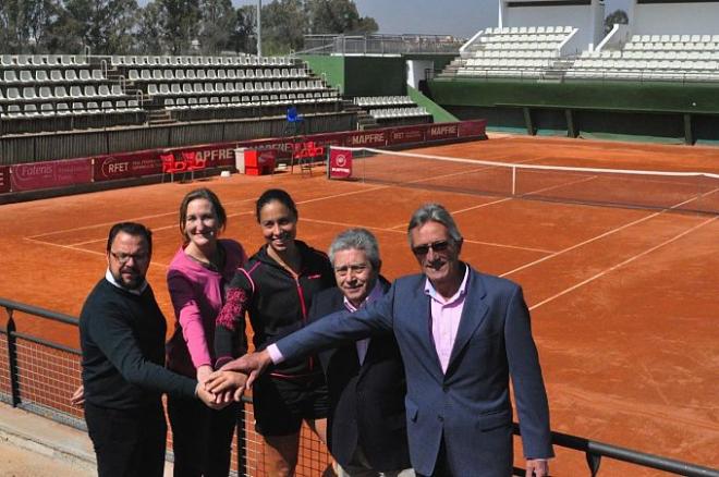 Presentación del torneo esta mañana.