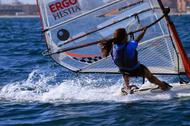 María Fatou durante la competición.